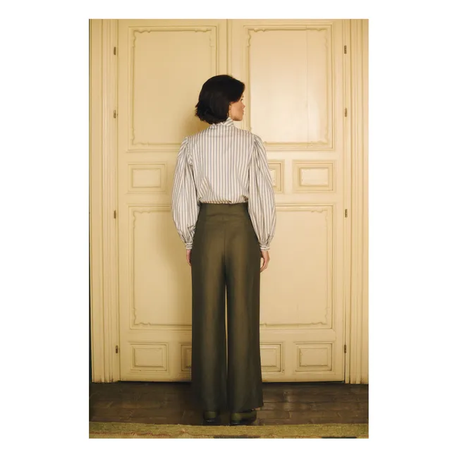 Blusa de algodón a rayas Fairytale | Azul