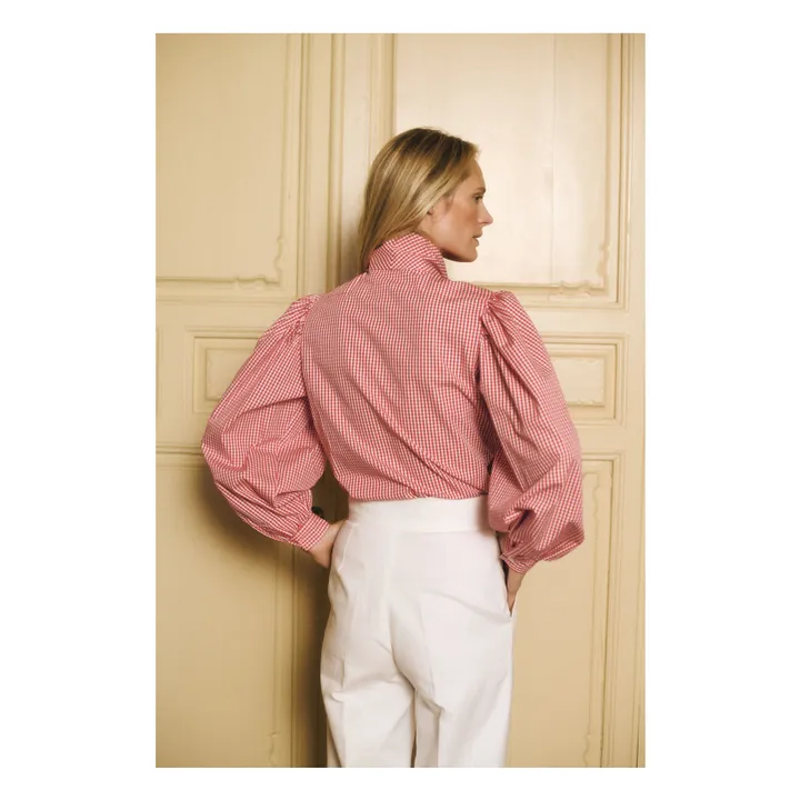 Blusa Fairytale de algodón y guinga | Rojo- Imagen del producto n°2