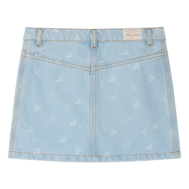 Rock Denim Tison Kirschen | Hellblau