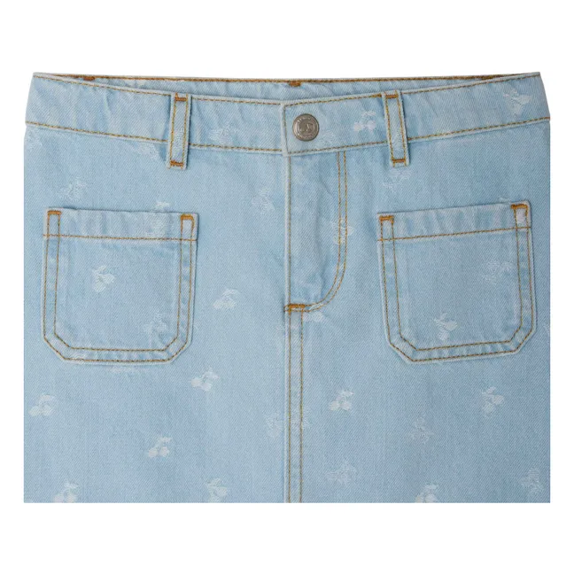Falda vaquera Tison Cerises | Azul Claro
