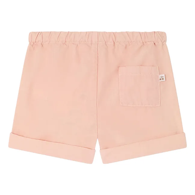 Pantalones cortos Ecady de algodón orgánico | Salmón