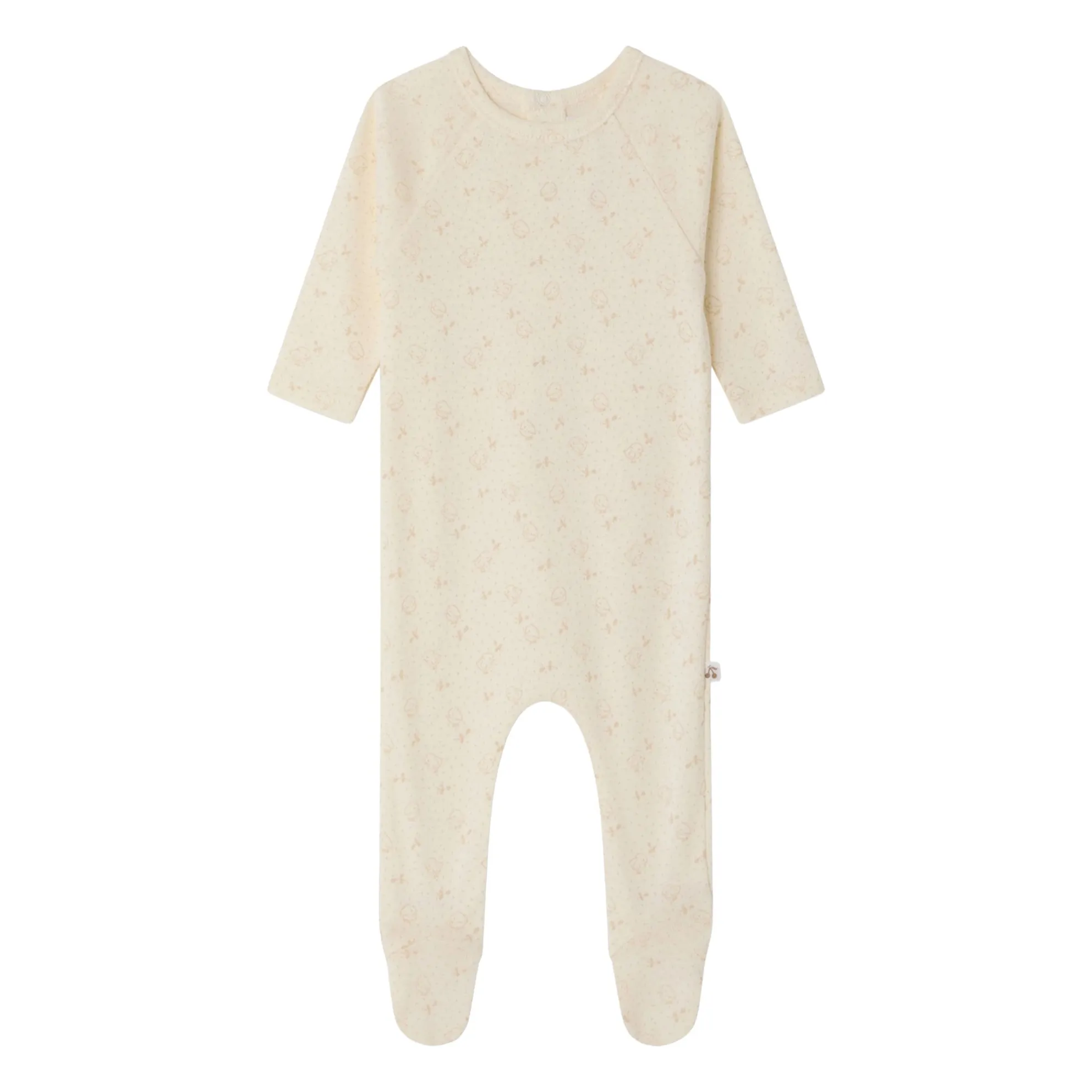 Bonpoint Cream Pyjamas Tif Poussins Organic Cotton