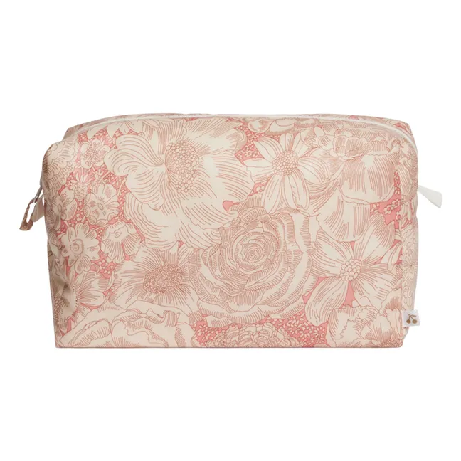 Trousse de Toilette G Fleurie Coton Bio | Rosa Pálido