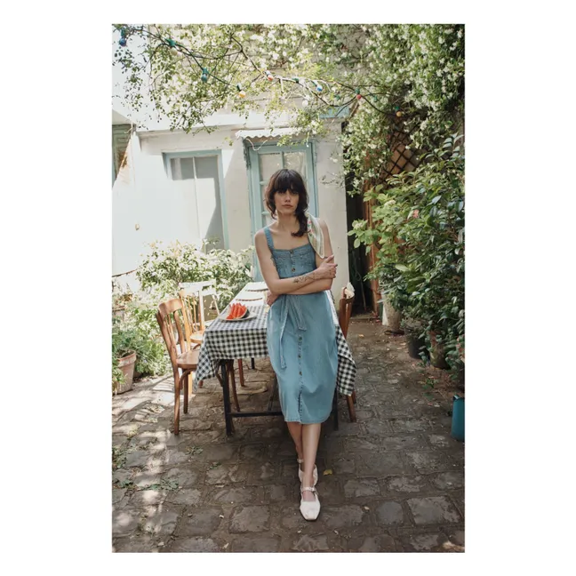 Denim Cotton Dress | Blue
