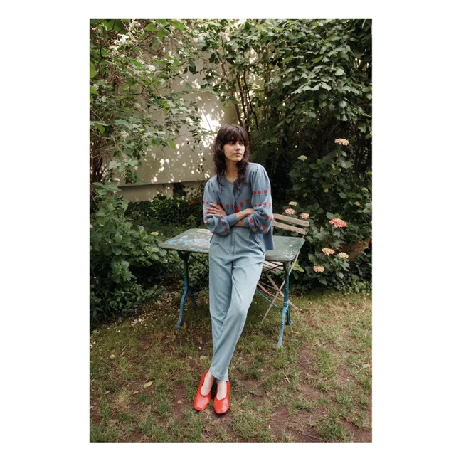 Cardigan Jacquard Coton Bio | Nuage