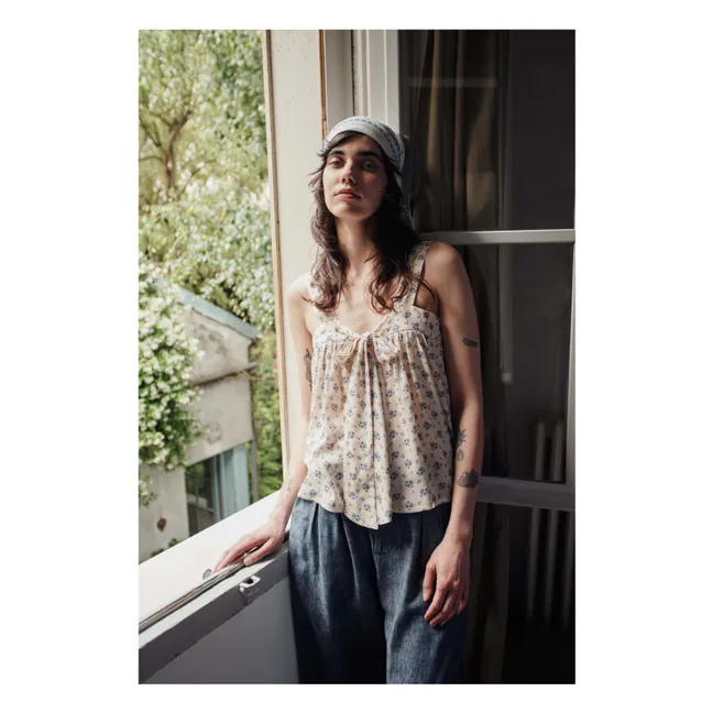 Hose Leinen und Baumwolle | Navy