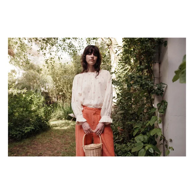 Blusa Dounia de algodón orgánico | Crema