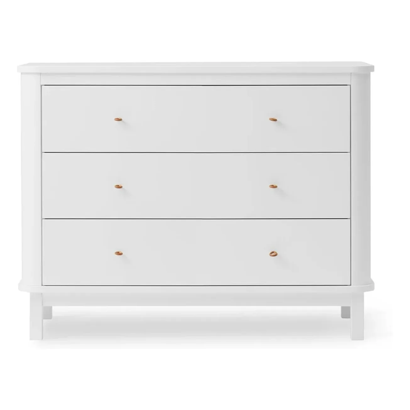 Oliver Furniture White Wood 3-Drawer Chest In Oak