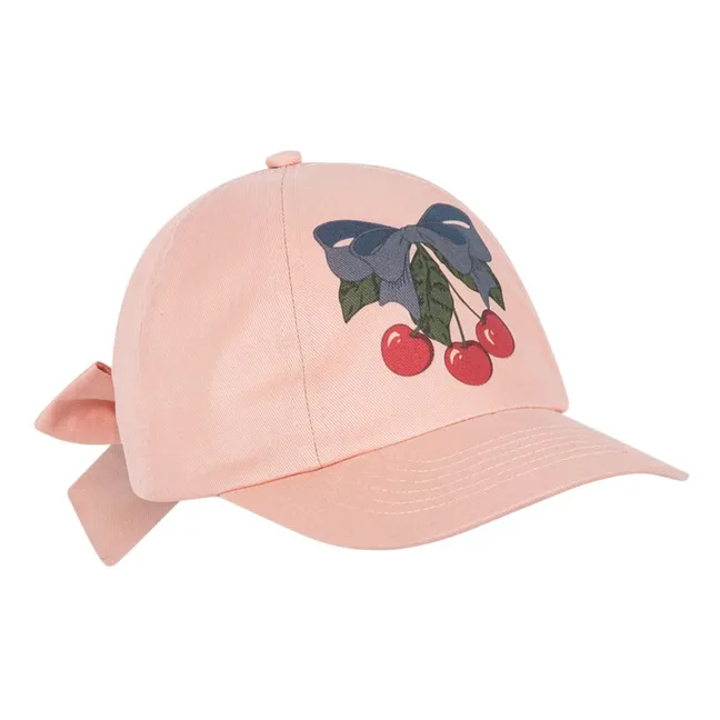 Gorra Frankie Cerises de algodón orgánico | Rosa