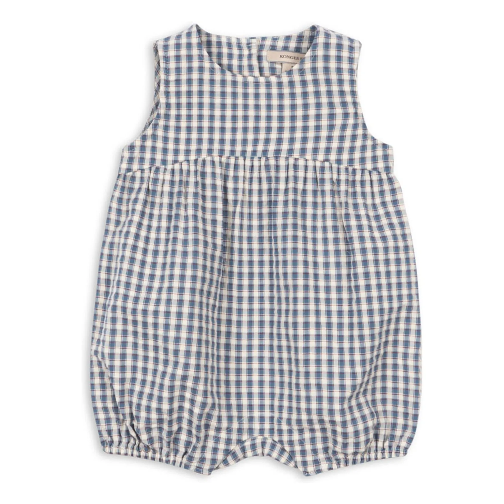 Konges Sløjd Blue Kim Playsuit Organic Cotton Checks