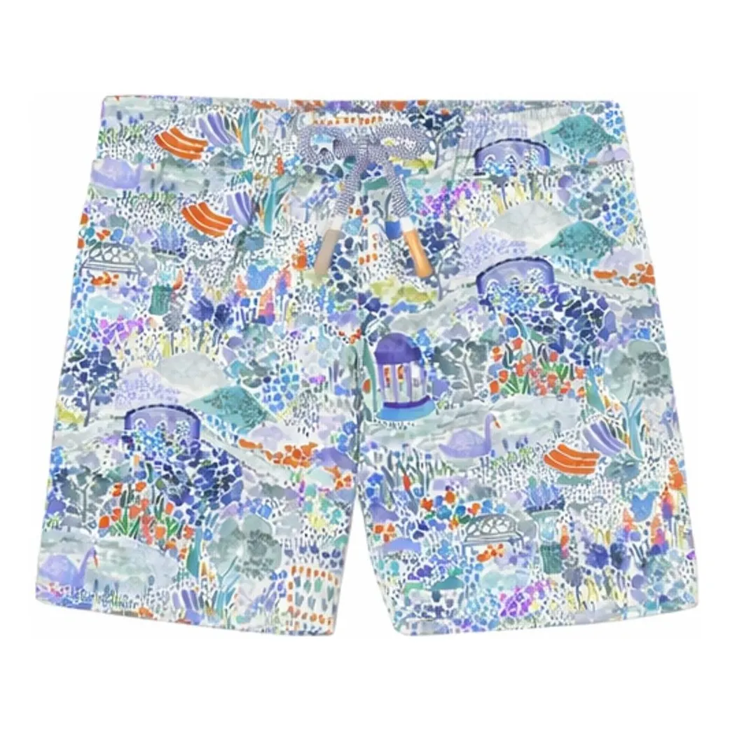 Lison Paris Boys Blue Bloom Parc Recycled Fiber Swim Shorts
