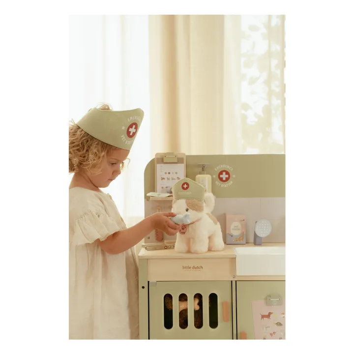 Peluche Chat avec son sac | Ecru- Image produit n°10