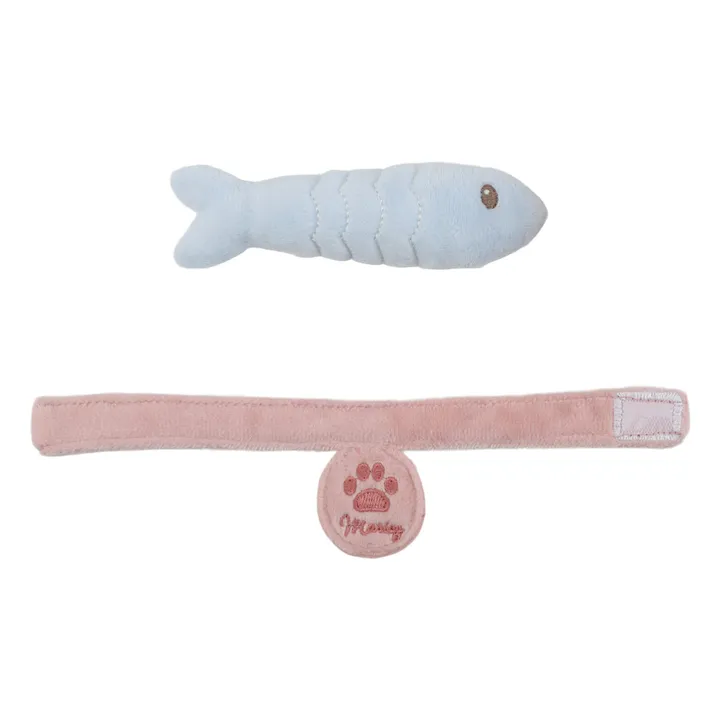 Peluche Chat avec son sac | Ecru- Image produit n°4