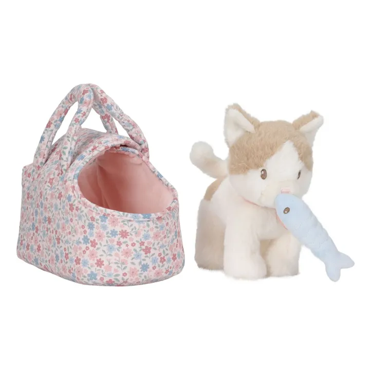 Gato de peluche con bolso | Crudo- Imagen del producto n°3