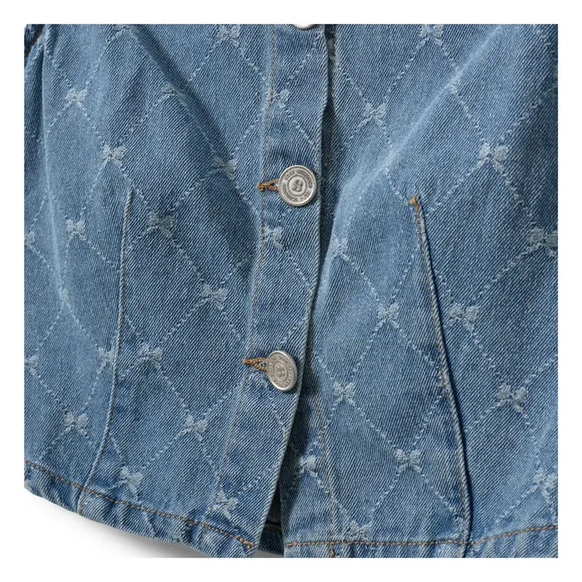 Veste Denim Sans Manches Carlasy | Bleu