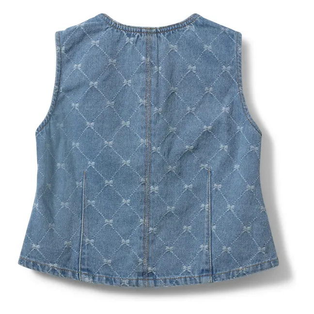 Veste Denim Sans Manches Carlasy | Bleu