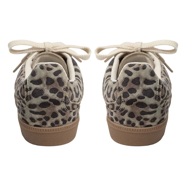Sneakers Eviasy Leopard | Marrone