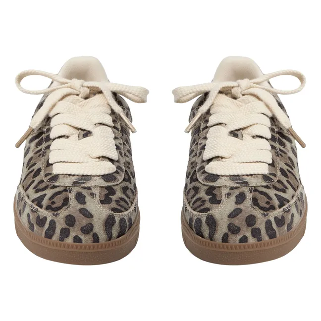 Sneakers Eviasy Leopard | Marrone