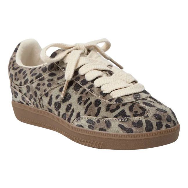 Sneakers Eviasy Leopard | Marrone