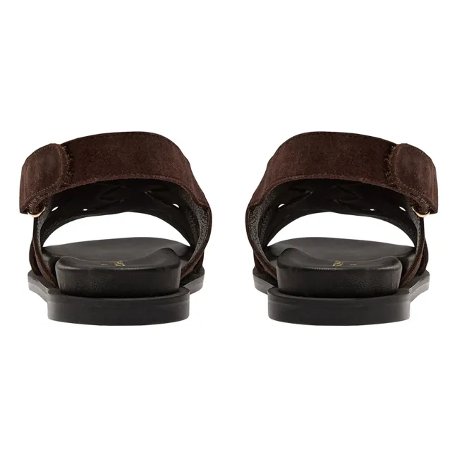 Sandalias Silasy de ante | Marrón
