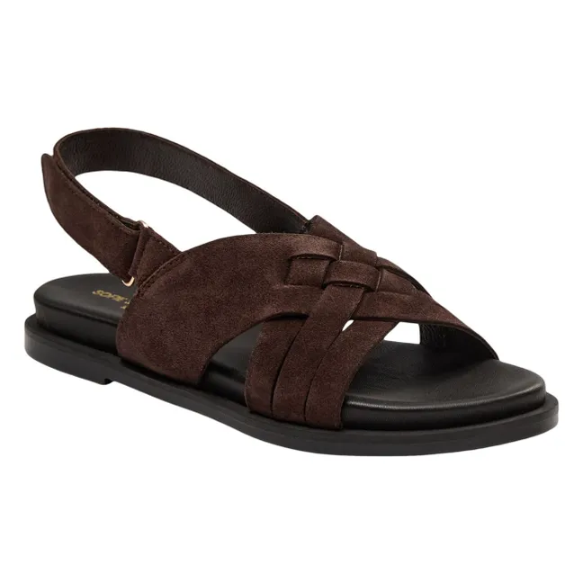 Sandalias Silasy de ante | Marrón