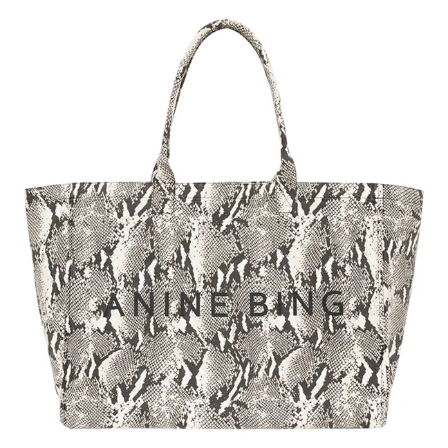 Léo Python tote bag | Grey