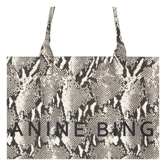 Léo Python tote bag | Grey