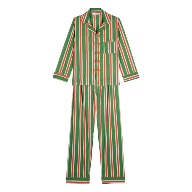 Malo Stripes Pyjamas | Orange