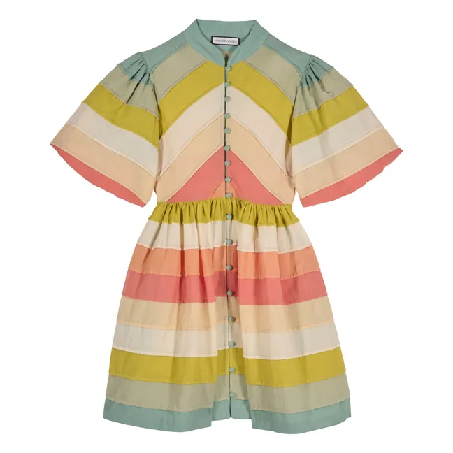 Robe Daisy Coton | Bleu Vert