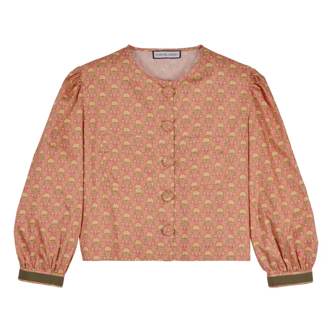 Blusa de algodón Bristol | Rosa Melocotón