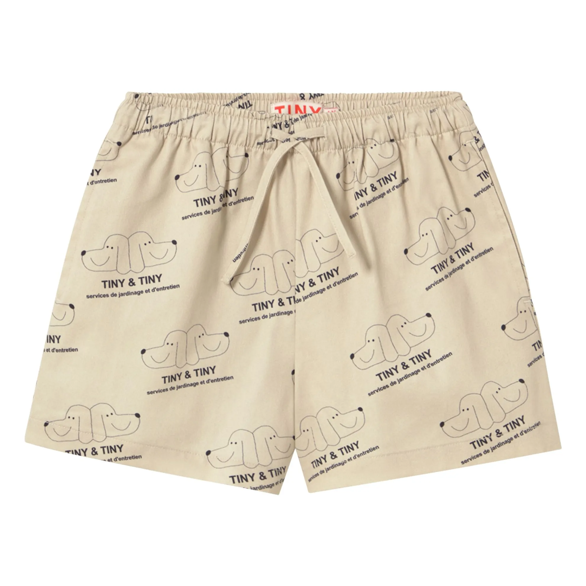 Tinycottons Beige Tiny & Tiny Twill Shorts