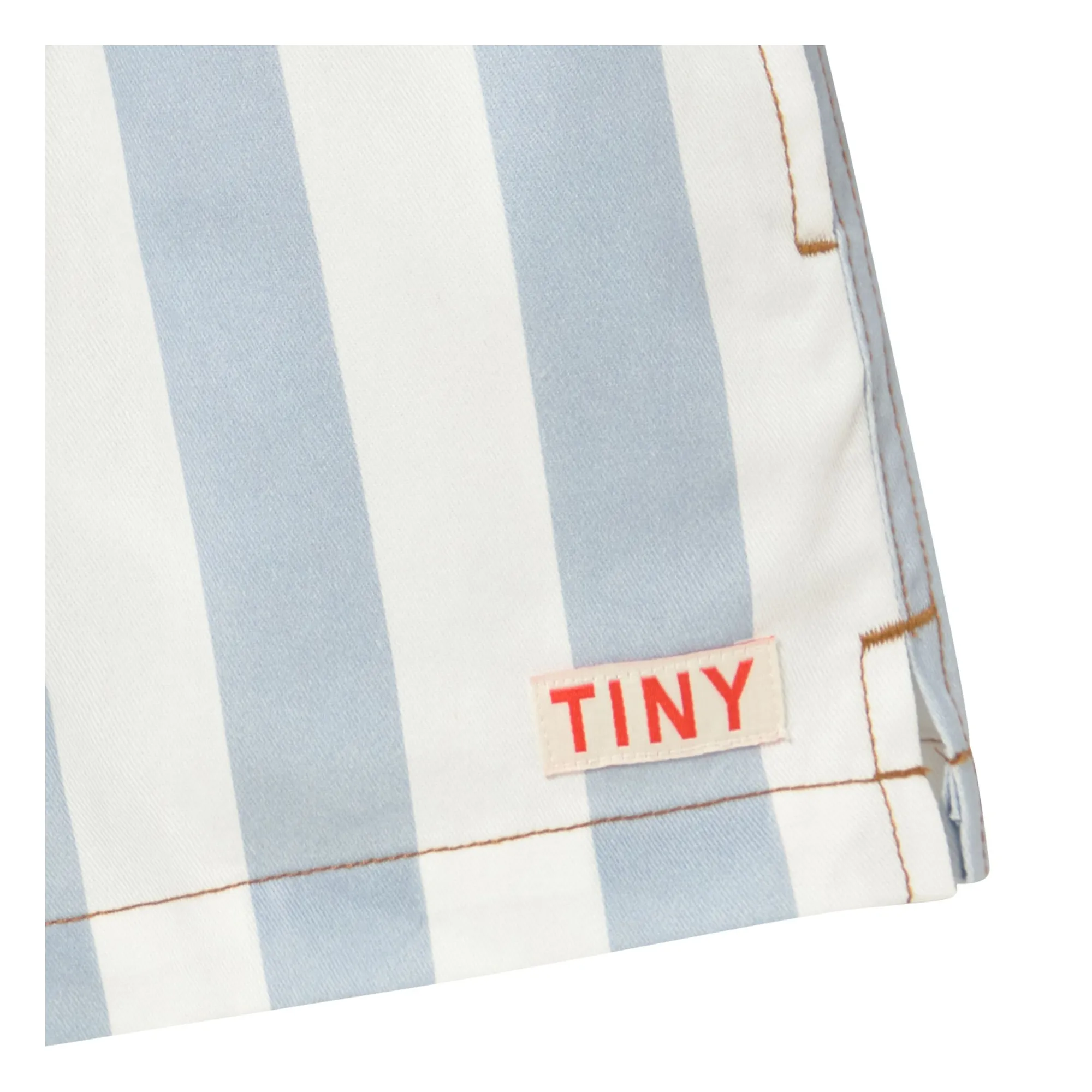 Short Rayé Twill | Bleu- Image produit n°3