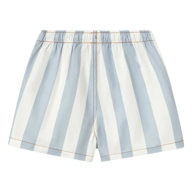 Short Rayé Twill | Bleu