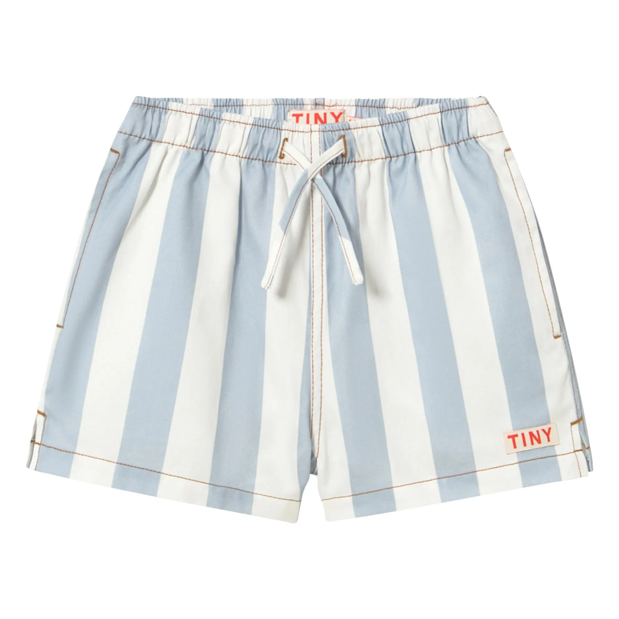 Short Rayé Twill | Bleu- Image produit n°0