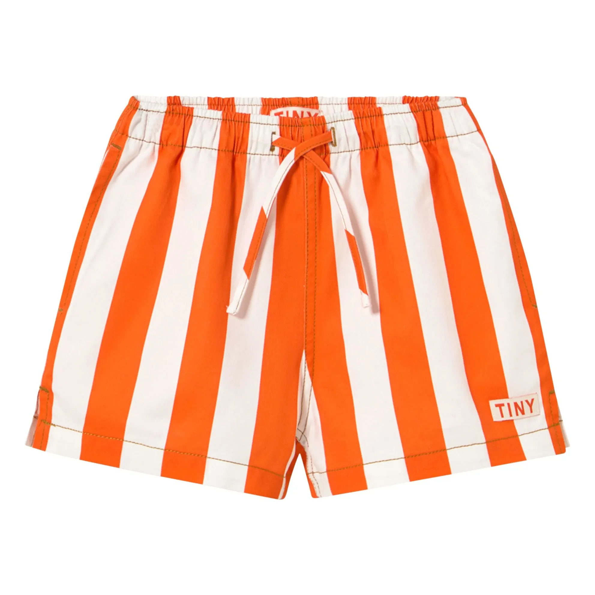 Tinycottons Red Striped Twill Shorts