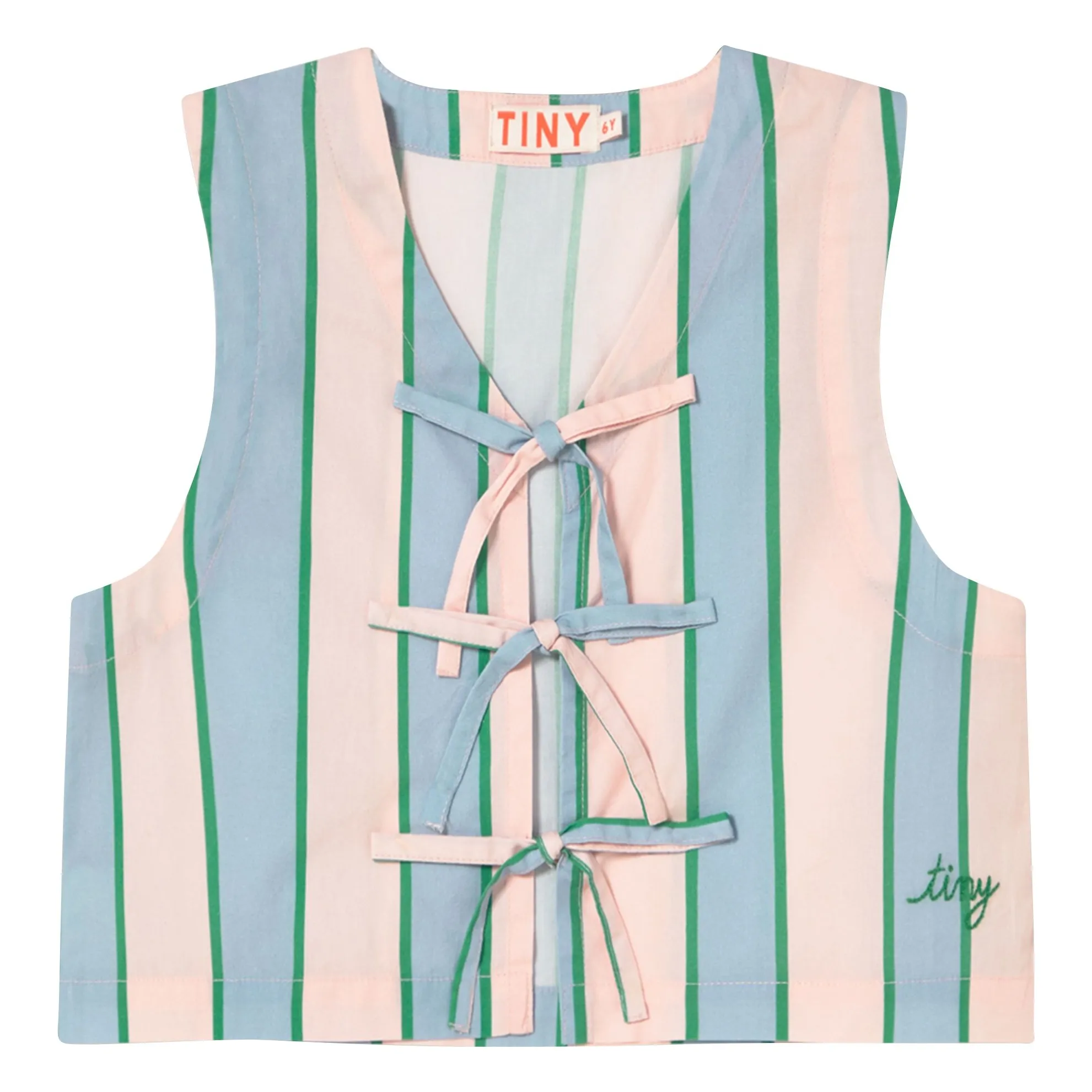Tinycottons Pale Pink Striped Knot Top