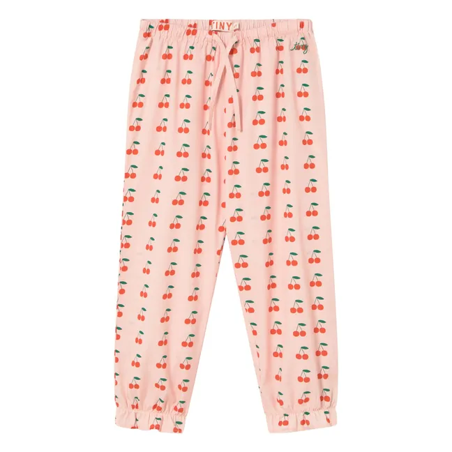 Pantalon Cerises | Rose pâle