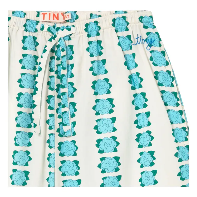 Pantalones florales | Blanco