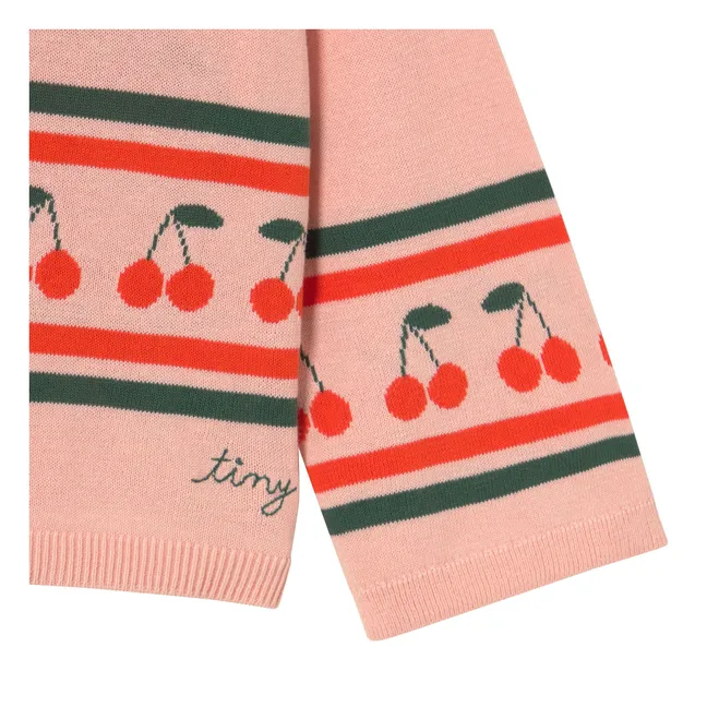 Polo-Shirt Kirschen Mesh | Rosa