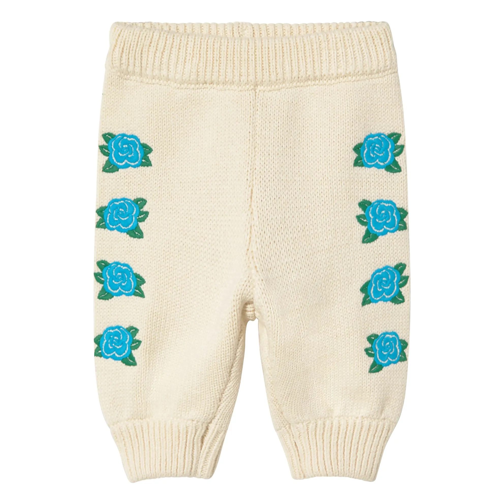 Pantalon Roses Maille | Ecru- Image produit n°0