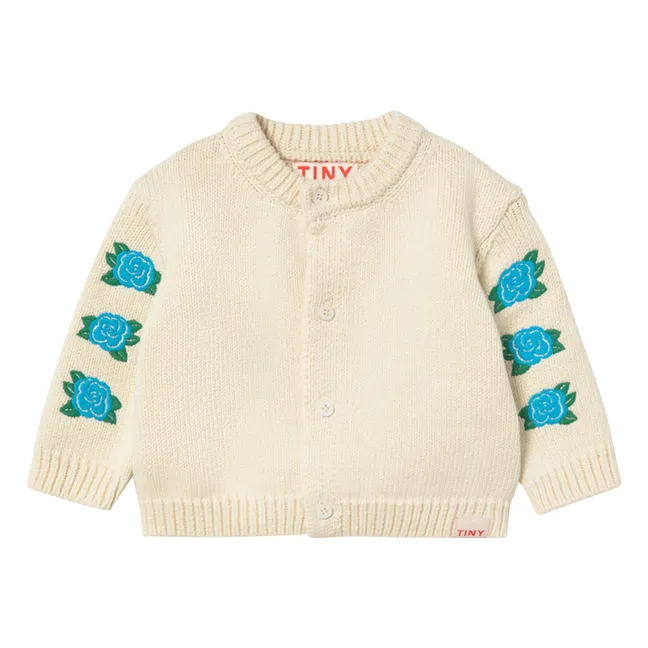 Cardigan Roses | Ecru