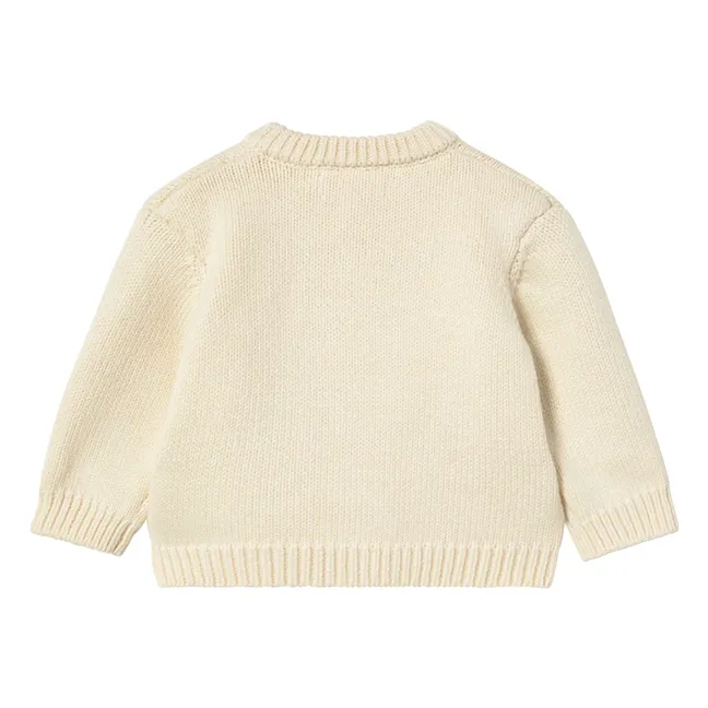 Cardigan Roses | Ecru