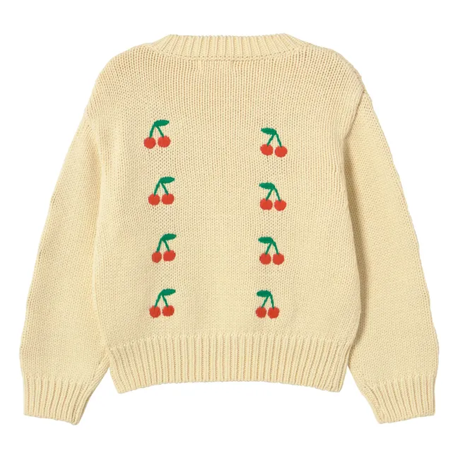 Cherry Sweater | Pale yellow