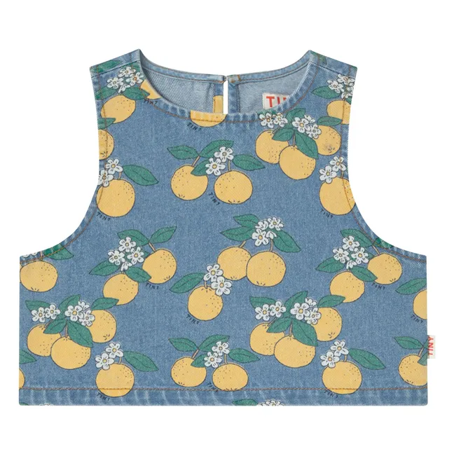 Top vaquero naranja | Azul