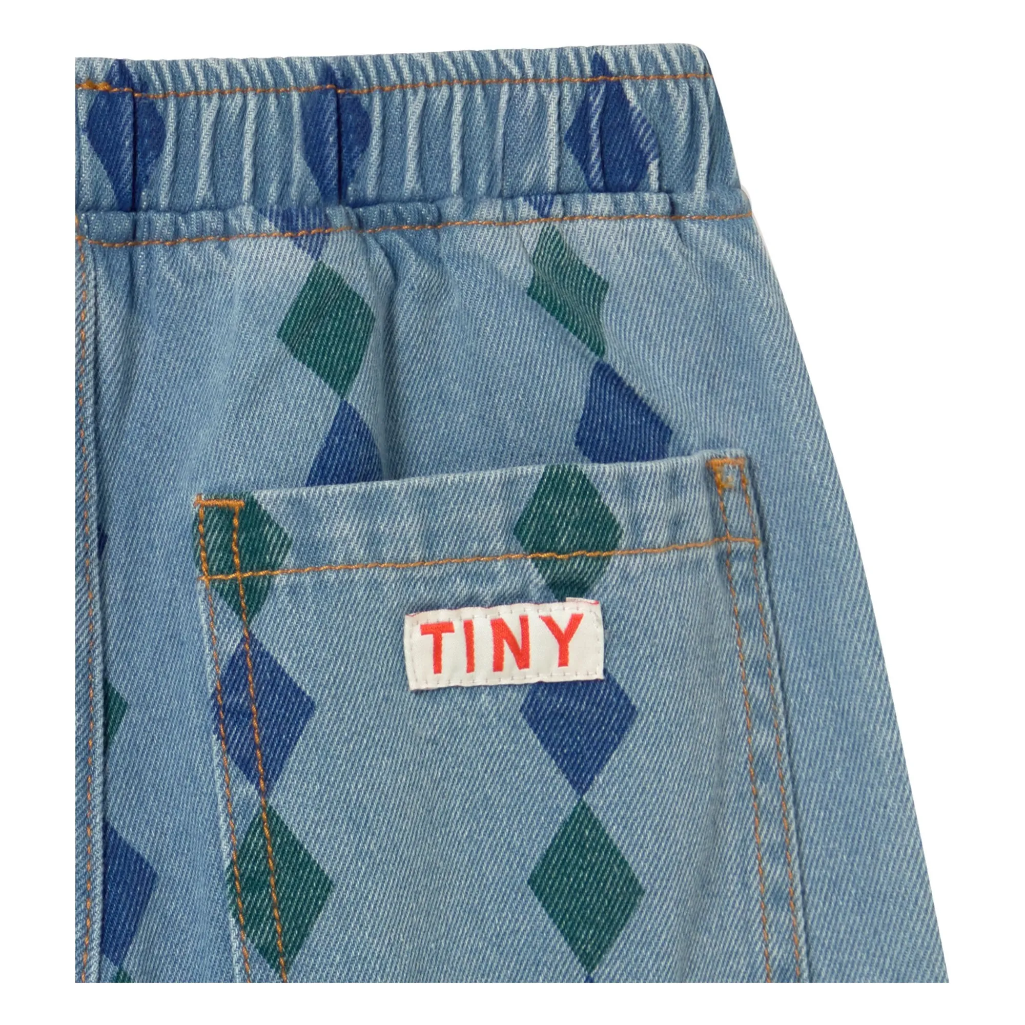 Jean Loose Losanges | Bleu- Image produit n°3