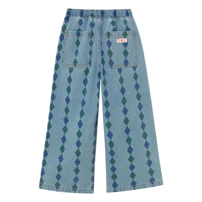 Jean Loose Losanges | Bleu