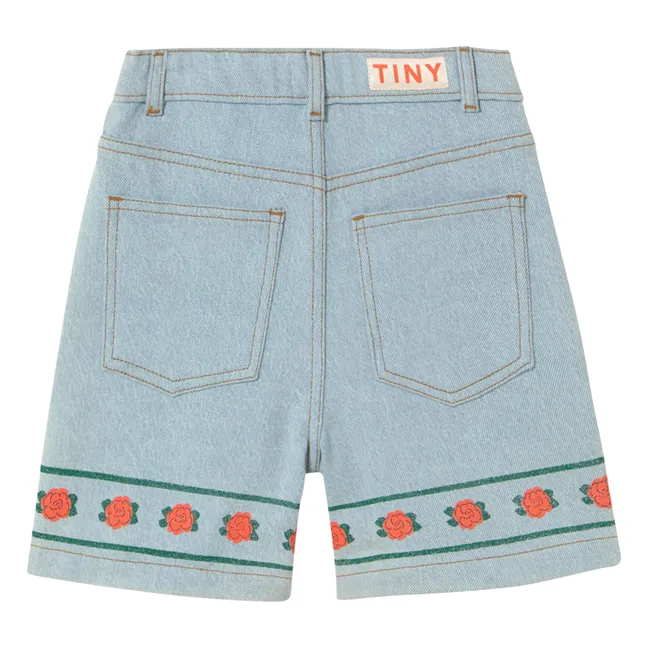 Pantalones cortos vaqueros Flower | Azul Claro