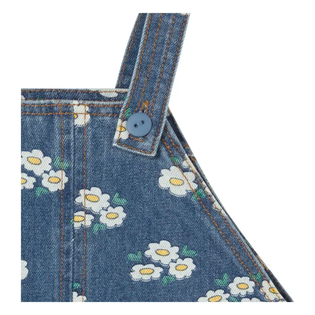 Short Denim Daisy Dungarees | Blue