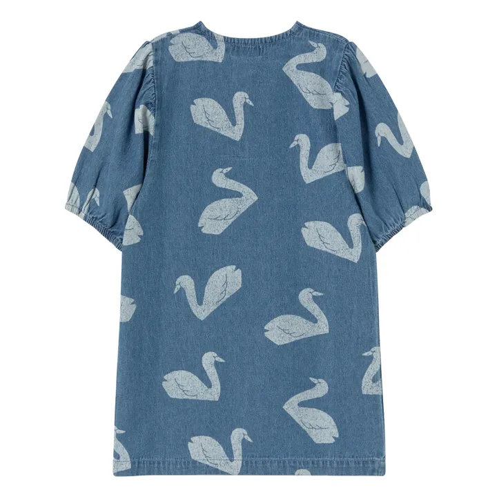 Denim Swans Dress | Blue- Product image n°5