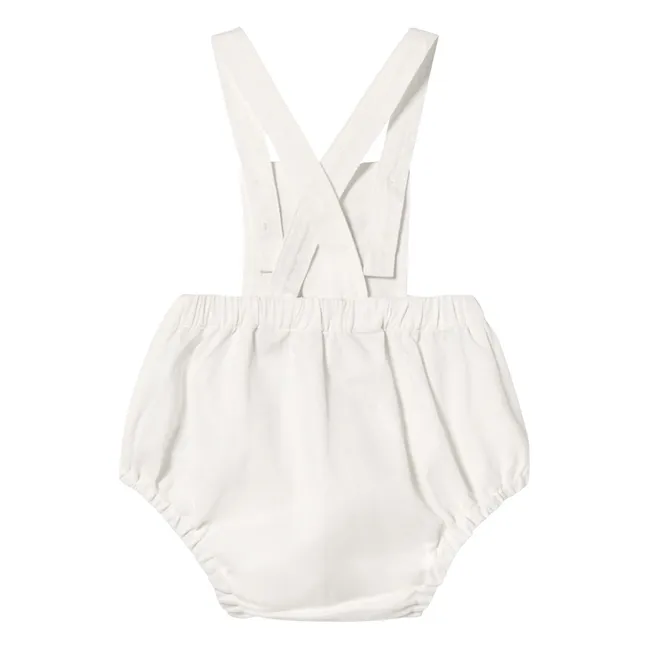 Barboteuse Cerises Twill | Blanc